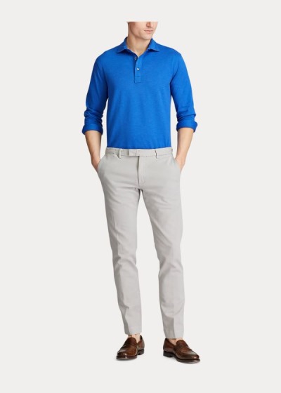 Pantalones Chinos Polo Ralph Lauren Hombre Grises - Stretch Slim Fit - PXARW1546